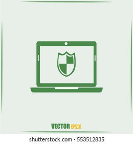 Vector illustration of a computer