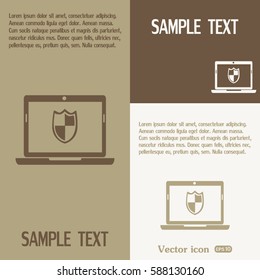 Vector illustration of a computer