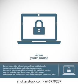 Vector illustration of a computer