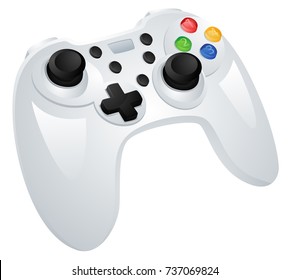 Vector illustration of computer and console gamepad