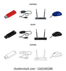 Vector illustration of computer device icon.  