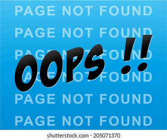 Vector illustration of computer error blue concept