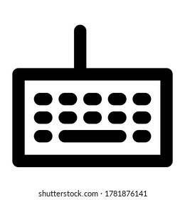 vector illustration of a computer keyboard