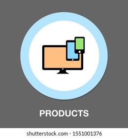Vector Illustration Of Computer Or Mobile & App Upgrade Concept 