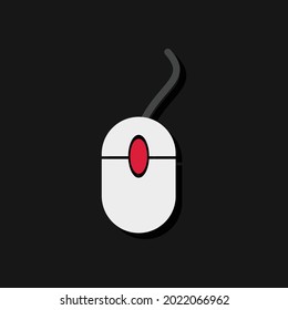vector illustration of a computer mouse