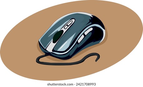 ilustración vectorial del mouse de la computadora