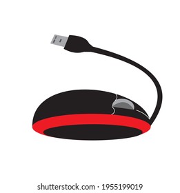 a vector illustration of computer mouse on white background