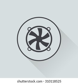 vector illustration of computer technology modern icon