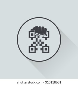 vector illustration of computer technology modern icon