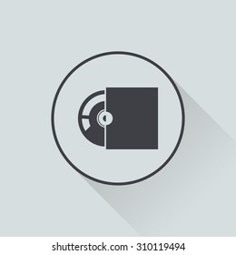 vector illustration of computer technology modern icon