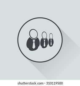 vector illustration of computer technology modern icon