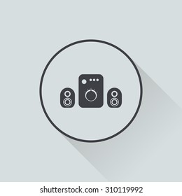vector illustration of computer technology modern icon
