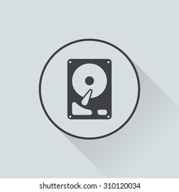 vector illustration of computer technology modern icon