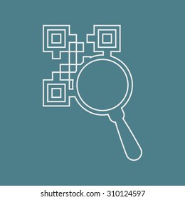 vector illustration of computer technology modern icon