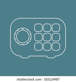 vector illustration of computer technology modern icon