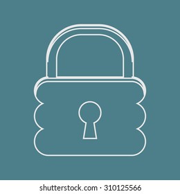 vector illustration of computer technology modern icon