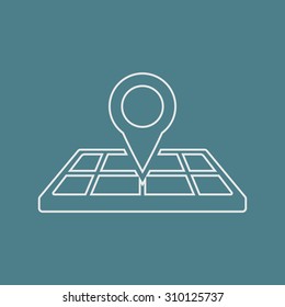 vector illustration of computer technology modern icon