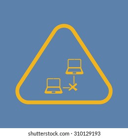 vector illustration of computer technology modern icon