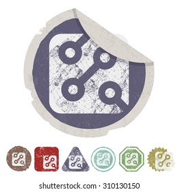 vector illustration of computer technology modern icon