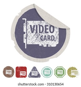 vector illustration of computer technology modern icon