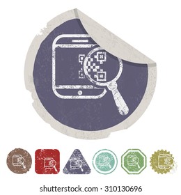 vector illustration of computer technology modern icon