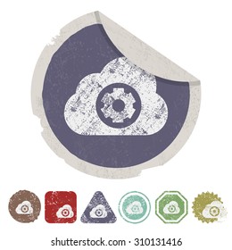 vector illustration of computer technology modern icon