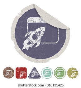 vector illustration of computer technology modern icon