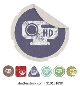 vector illustration of computer technology modern icon