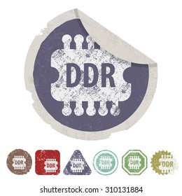 vector illustration of computer technology modern icon