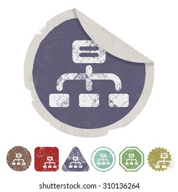 vector illustration of computer technology modern icon
