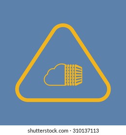 vector illustration of computer technology modern icon