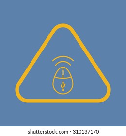 vector illustration of computer technology modern icon