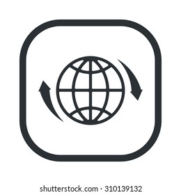 vector illustration of computer technology modern icon