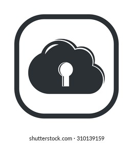 vector illustration of computer technology modern icon