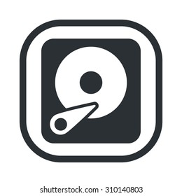 vector illustration of computer technology modern icon