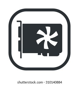 vector illustration of computer technology modern icon