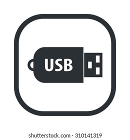 vector illustration of computer technology modern icon