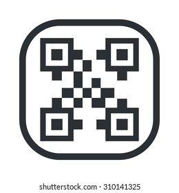 vector illustration of computer technology modern icon