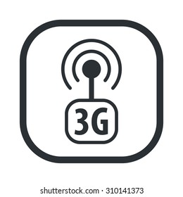 vector illustration of computer technology modern icon