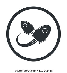 vector illustration of computer technology modern icon