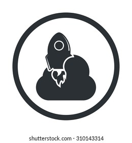 vector illustration of computer technology modern icon