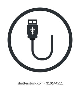 vector illustration of computer technology modern icon