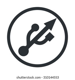 vector illustration of computer technology modern icon