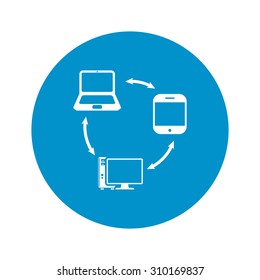 vector illustration of computer technology modern icon vector illustration of computer technology modern icon