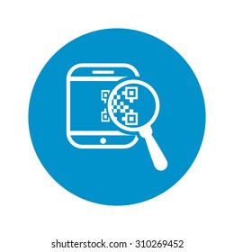 vector illustration of computer technology modern icon