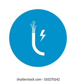 vector illustration of computer technology modern icon
