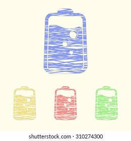 vector illustration of computer technology modern icon