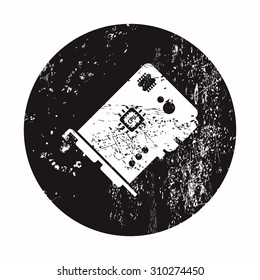 vector illustration of computer technology modern icon