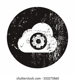 vector illustration of computer technology modern icon