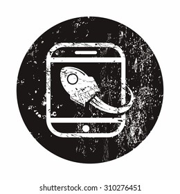 vector illustration of computer technology modern icon